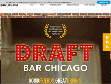 Tablet Screenshot of draftbarchicago.com